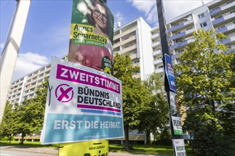 The hot phase of the state election campaign in Saxony can be seen in the amount of different