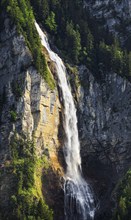 Oltschibach Falls, waterfall in the Bernese Alps, Switzerland, Europe