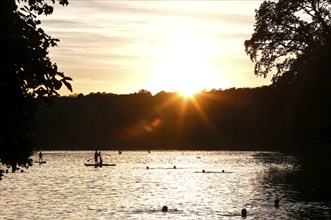 Sunset at Schlachtensee, Berlin, 11.08.2022