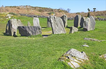 Drombeg stone circle, County Cork, Ireland, Irish Republic, Europe