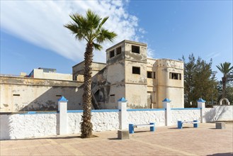 Art Deco architecture Spanish colonial building, Sidi Ifni, Morocco, North Africa, Africa