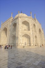 Taj Mahal, built by the Grand Mogul Shah Jahan in memory of his principal woman Mumtaz Mahal, who