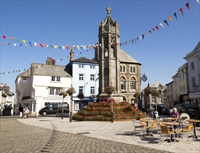 War memorial in market square, Launceston, Cornwall, England, UK