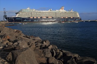 Large German cruise ship Mein Schiff 4' at Puerto del Rosario, Fuerteventura, Canary Islands,