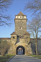 Gallows Gate as part of the historic town fortifications, town wall, town tower, town gate, gate