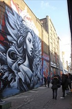 AI generated street art graffiti tour featuring immersive murals and interactive elements in