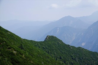 Mountain world at Walchensee, end of August, Bavaria, Germany, Europe