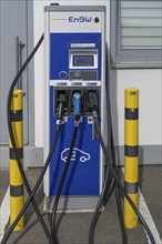 Charging station for electric cars, at a petrol station, Bavaria, Germany, Europe