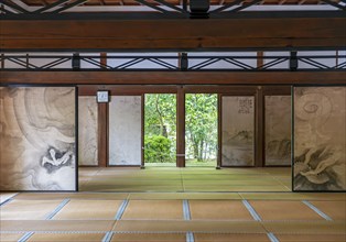 Interior of Ryoan-ji Temple, Kyoto, Japan, Asia