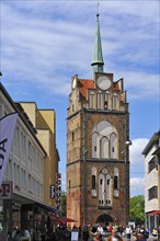 The Kröpeliner Tor, the westernmost of the four large gates of the Rostock city fortifications, was