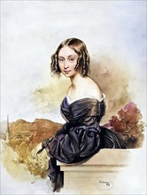 Grevinnan Natalia Alexandra von Buxhövden, Buxhoeveden, 1814, 1867, Historical, digitally restored