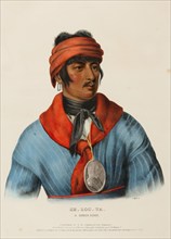 Se-Loc-Ta, A Creek Chief (1836), Native American, Historical North American Indian Tribes, Charles