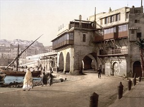 The Admiralty, Algiers, Algeria, ca 1890, Historical, digitally restored reproduction from a 19th