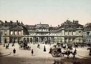 Palais Royal, formerly Palais Cardinal, city palace, Paris, France, 1890, Historical, digitally