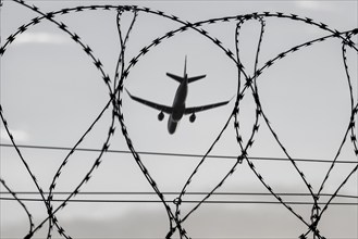 Symbolic image, deportation flights of illegal and delinquent migrants, refugees, passenger