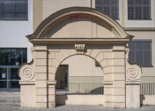 Former entrance portal of the Dürer-Gymnasiumm, built in 1833 under King Ludwig I, Sielstr. 17,