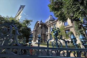 In the centre, office building, bank building, historical building of the CEC Bank, Saving Bank