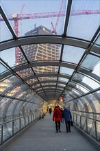 Shell of the Elbtower construction project, the architectural completion of Hafencity Hamburg, in