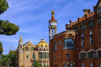 Historic clinic complex of the Hospital de la Santa Creu i Sant Pau, Barcelona, Catalonia, Spain,