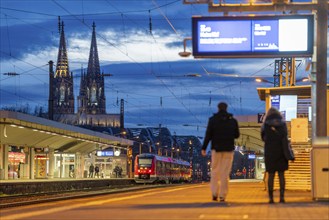 Cologne Trade Fair Centre/Deutz, Platform, Cologne Cathedral, Cologne, North Rhine-Westphalia,