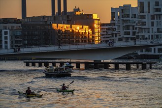 Residential buildings, apartment buildings, condominiums, at the harbour, Havneholmen and