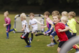 Children on the football pitch, Bonn, 19.06.2024