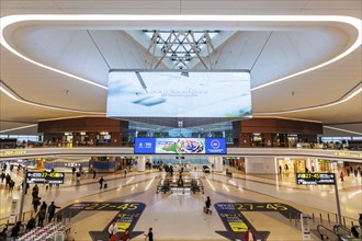 Terminal of Tianfu Airport (TFU) in Chengdu, China, Asia