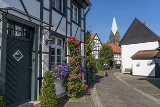 Old village of Westerholt, listed district of Herten Westerholt, over 60 old, well-renovated