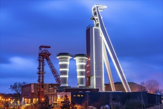 Shaft of the former Schlägel & Eisen coal mine, shaft 3/4/7, Herten, North Rhine-Westphalia,