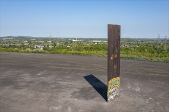 Schurenbach Halde, Bramme landmark for the Ruhr area by artist Richard Serra, Essen, North