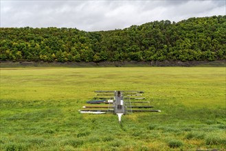 The Edersee, near Waldeck, the third largest reservoir in Germany, currently has only just under