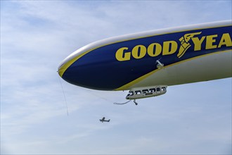 The Zeppelin NT, newly stationed at Essen/Mülheim Airport, undertakes sightseeing flights over the