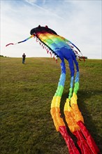 Large stunt kite, Hütten, Rickenbach, Hotzenwald, Southern Black Forest, Black Forest,