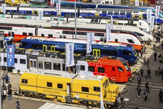 InnoTrans 2024. international trade fair for railway and transport technology. Open-air site with