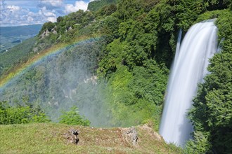 The Cascata delle Marmore, the Marble Falls, is a three-part waterfall artificially created by the