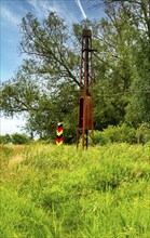 Border area between Germany and Poland, Lower Oder Valley National Park, Brandenburg, Germany,