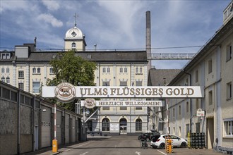 Brewery and beverage producer Gold Ochsen in Ulm, Baden-Württemberg, Germany, Europe