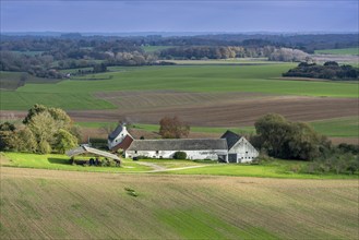 La Haye Sainte, square farm, farmstead, defended by Wellington's British troops during the 1815