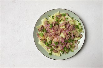 Beshbarmak, Kazakh meat, boiled meat with noodles