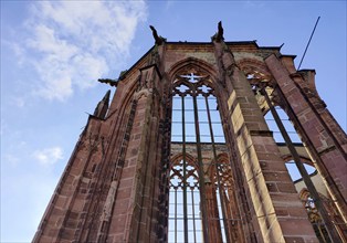 Ruins of the Gothic Werner Chapel, Bacharach, Upper Middle Rhine Valley, Rhineland-Palatinate,