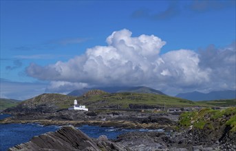 Lighthouse at Cromwell Point, Valentia Island, County Kerry, Ireland, Europe