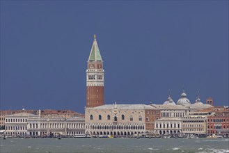 City view of Venice, view of the city from the Canale della Giudecca. St Mark's Square, St Mark's