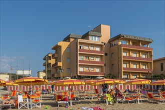 Holiday flats on the beach, beach, empty, nobody, lull, crisis, tourism, tourism crisis, economic