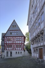 Studio half-timbered house and historic Werner Senger House built in 1250, Rütsche, Limburg, Hesse,