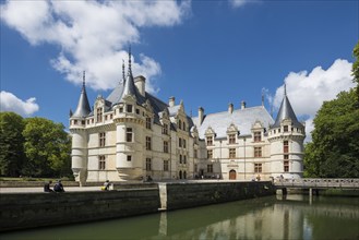 Chateau Azay-le-Rideau, Department Indre-et-Loire, Centre-Val de Loire region, France, Europe