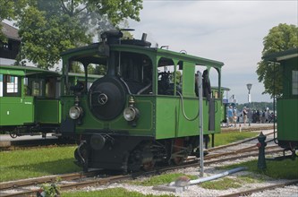 Europe, Germany, Bavaria, Chiemsee, Chiemgau, Prien-Stock, Chiemseebahn, narrow-gauge railway,