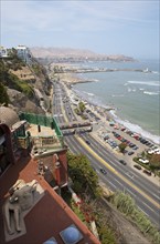 Coast in the district of Barranco, Lima, Peru, South America