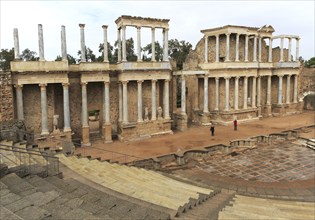 Teatro Romano, Roman Amphitheatre, Merida, Extremadura, Spain, Europe