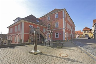 Former District Office, and Upper Gate, Feuchtwangen, Middle Franconia, Franconia, Bavaria,