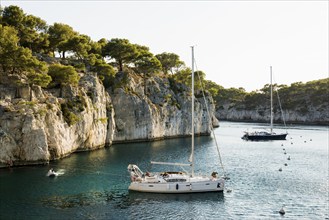 Calanque de Port Miou, Parc National des Calanques, Cassis, Bouches-du-Rhone, Provence-Alpes-Côte